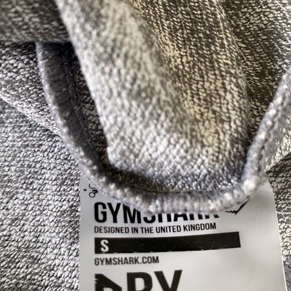 Gymshark Fleur Marl‎ 1/4 Zip Open Back Stretch Athletic Running Top Grey Small - Picture 12 of 13